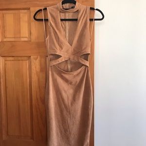 Windsor Tan Cutout Dress